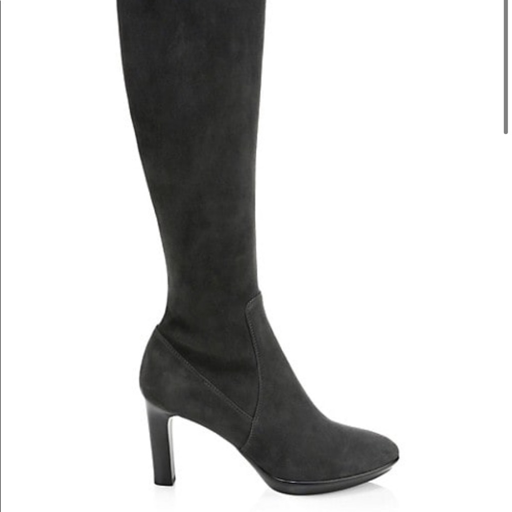 NWT Aquatalia Rhumba Anthracite (gray) Weatherproof Suede Boots